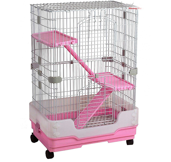 pink princess castle hamster cage