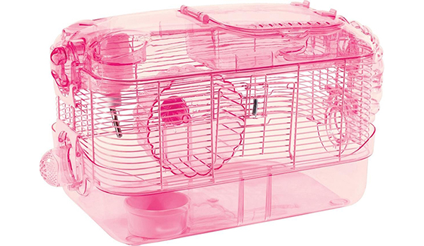 pink princess castle hamster cage